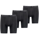 Pánské boxerky Puma Long 3-Pack černé pohodlné XL
