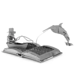 Metal Earth 3D Stařec a moře Book Sculpture