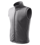Next fleece vesta unisex ocelově šedá L