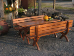 Rojaplast STRONG MASIV zahradní stůl dřevěný - 160 cm