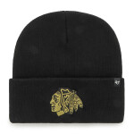 47 Brand Pánská zimní čepice Chicago Blackhawks NHL Haymaker Metallic '47 CUFF KNIT Black