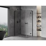 MEXEN/S - Mist-H L Duo sprchový kout dveře křídlové 105 x 95, transparent, černá 8A5L-105L-095P-70-00