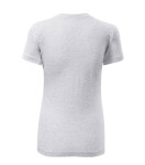 Classic New tričko dámské světle šedý melír 2XL