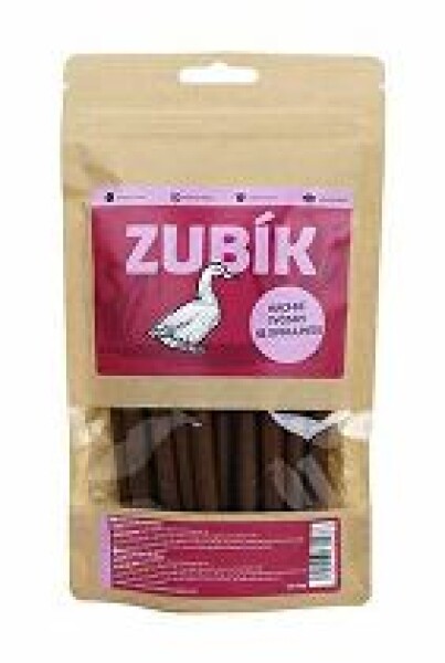 Pochoutka ZUBÍK Kachní tyčinky se spirulinou 200g