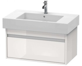 DURAVIT - Ketho Umyvadlová skříňka 41x80x46 cm, 1 zásuvka, lesklá bílá KT669002222