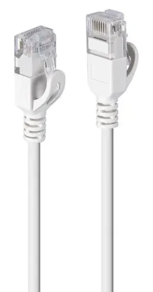 Lindy Cat6a U/UTP Ultra Slim šedá / Patch kabel / RJ-45 / 1 m (47582)