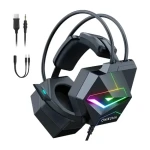 ONIKUMA X20 černá / Herní sluchátka / USB / jack 3.5 mm / RGB / mikrofon (X20 Black (N))