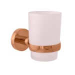 RAV Slezák - COLORADO - Koupelnový doplněk Držák kartáčků skleněný, Zlatá Růžová - kartáčovaná COA0201ZRK COA0201ZRK