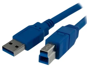 StarTech USB-A/USB-B modrá / Kabel / USB 3.0 / 1 m (USB3SAB1M)