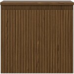 MEXEN/S - Rivel koupelnová skříňka pod umyvadlo 50 cm s deskou, 1 šuplík, reliéf , ořech 91A20-05047-1-BFC86