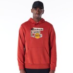 New Era Pánská mikina Los Angeles Lakers NBA Newspaper Script Hoodie Velikost: M