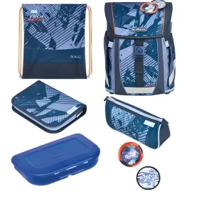 Herlitz FiloActive XL Plus TechMech modro-oranžový / Školní batoh / 21 l / ergoActive / reflexní prvky (50048908)