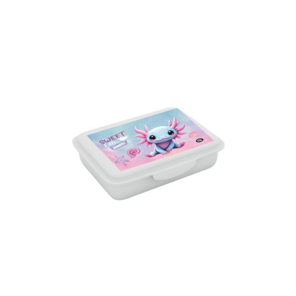Box na svačinu s přihrádkou Axolotl