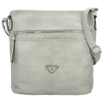Trendy dámská koženková crossbody kabelka Skyler, šedá