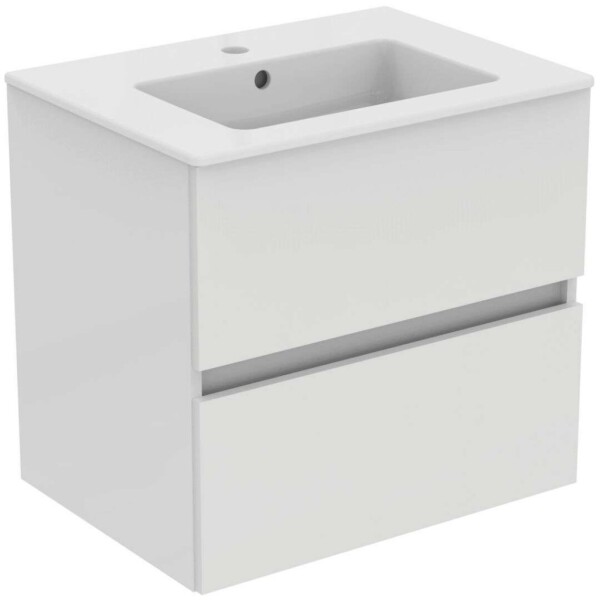 IDEAL STANDARD - Eurovit Skříňka s umyvadlem, 55x60x44 cm, 2 zásuvky, lesklá bílá R0572WG
