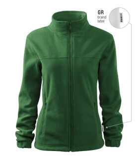 Jacket fleece dámský lahvově zelená 06 (brand label) L