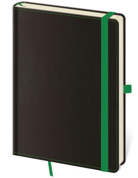 Zápisník tečkovaný (čtverečkovaný) A5 - Black Green