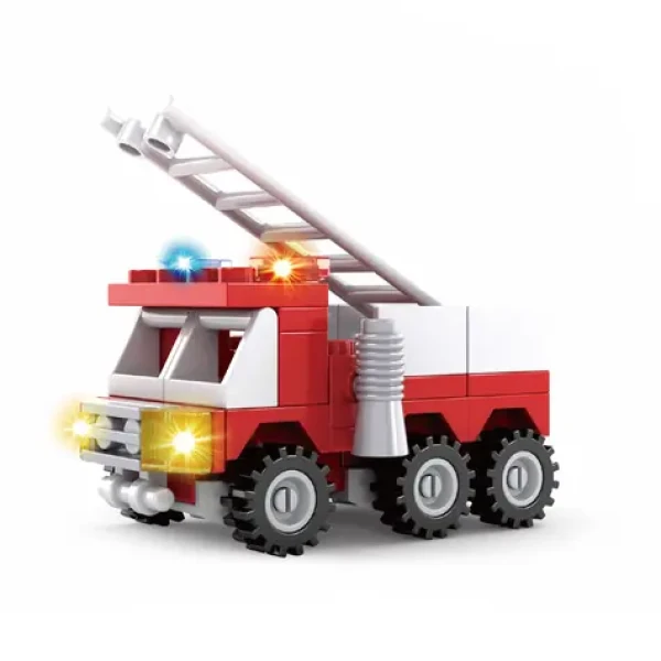 BLOXO 259867 Kompatibilní stavebnice hasiči auto 53 ks