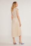 Monnari Šaty Shimmering Midi Dress Beige