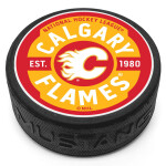 Mustang Puk Calgary Flames NHL Gear Textured Puck