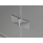 MEXEN/S - Lunar T sprchový kout dveře křídlové pravá 100 x 100, transparent, chrom 834T-100-100-01-00-P