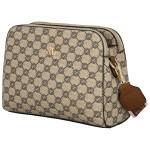 Stylová dámská koženková crossbody Maria, hnědá