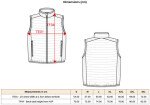 Kariban K 6113 Pánská lehká vesta 20.6113 red 4XL