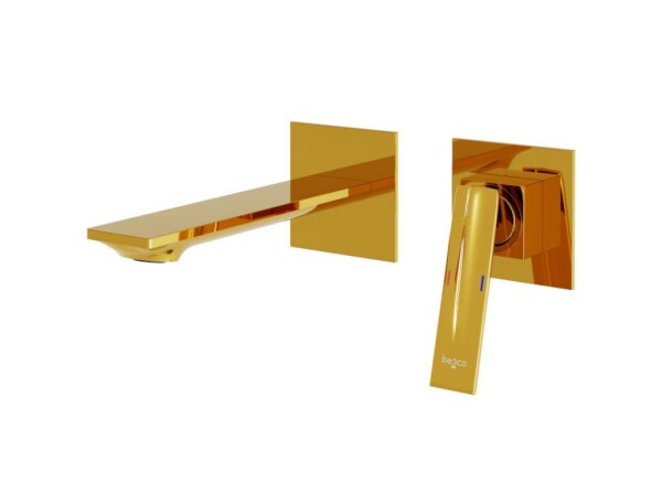 BESCO - Podomítková umyvadlová baterie ASPIRA zlatá BABUASZL