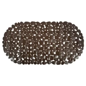 MSV Protiskluzová podložka do vany GALETS hnědá / PVC / 35 x 68 cm