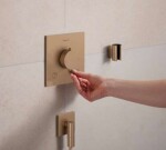 HANSGROHE - Porter Fine Držák sprchy, kartáčovaný bronz 28885140