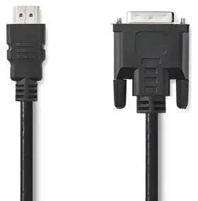 Nedis Kabel HDMI - DVI-D 24+1 2m černá / Kabel / 1080p / Poniklované konektory / PVC (CCGB34800BK20)