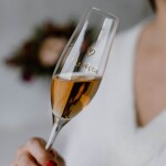 Bella Rose Sklenice na sekt Nevěsta, zlatá barva, čirá barva, sklo, 250 ml