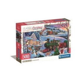 Puzzle Vánoční vlak 500 dílků