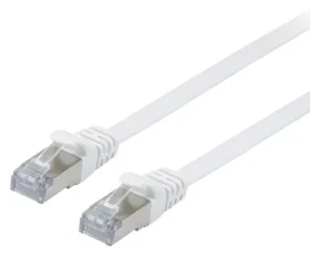 Equip bílá / Patch kabel / Cat6a / U/FTP / RJ-45 / 10 m / plochý / LSZH (607616)