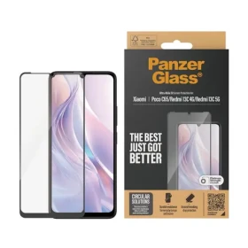 PanzerGlass Tvrzené sklo UWF pro Xiaomi Redmi 13C 5G černá (8076)