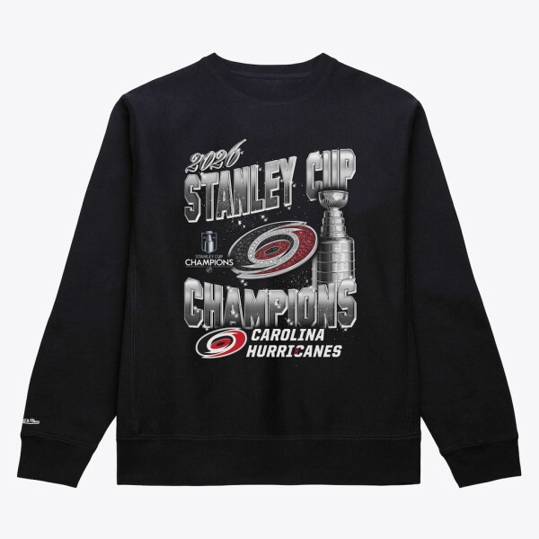 Mitchell & Ness Pánská mikina Carolina Hurricanes NHL 2026 Stanley Cup Champions Trophy Velikost: S