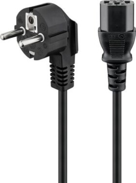 Goobay 68604 napájecí síťový kabel C13 IEC 1.5 m černá / zahnutá zástrčka (4040849686047)