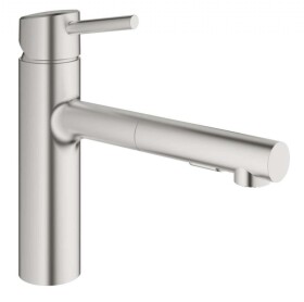 GROHE - Concetto Páková dřezová baterie, supersteel 30273DC1