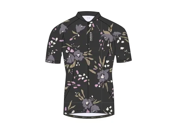 Maloja VilsaM. AOP 1/2 dámský dres krátký rukáv Deep Black vel. L