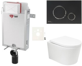 Závěsný WC set k zazdění SAT BREVIS SIKOSZBRTOR78 SIKOSZBRTOR78