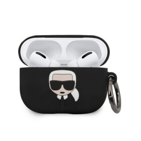 Karl Lagerfeld Silikonové pouzdo pro Apple AirPods PRO KLACAPSILGLBK