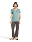 ICEBREAKER Wmns 150 Tech Lite SS Scoop Tee 30th Anniversary, Hydro velikost: S