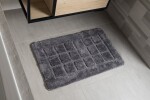RIDDER - DELHI Koupelnová předložka 50x80cm s protiskluzem, 100% polyester, tmavě šedá 1712300