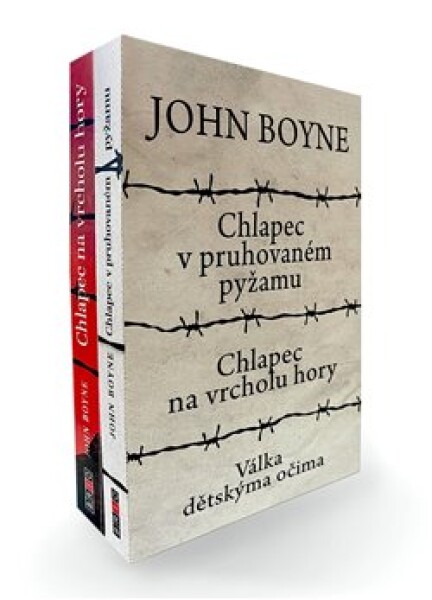 Chlapec pruhovaném pyžamu Chlapec na vrcholu hory. Komplet. John Boyne