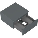 MEXEN/S - Orio koupelnová skříňka pod umyvadlo 50 cm s deskou, 1 šuplík, grafit mat 91A10-05023-1-BFC66