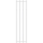 CERANO - Koupelnový radiátor Bertini - háčky na ručníky - boční připojení - 380 W - bílá lesklá - 1400x351 mm CER-124072
