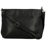 Stylová dámská koženková crossbody kabelka Gabra, černá
