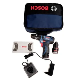 BOSCH GSB 12V-15 Professional / Aku příklepová vrtačka / 12V / 2x2.0Ah / 10mm sklíčidlo / 1300 ot-min / 30Nm / sada bitů (06019B690K)