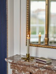 Bloomingville Kovový svícen Nanda Gold Aluminium, zlatá barva, kov
