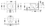 DURAVIT - D-Neo Závěsné WC, Rimless, bílá 2578090000